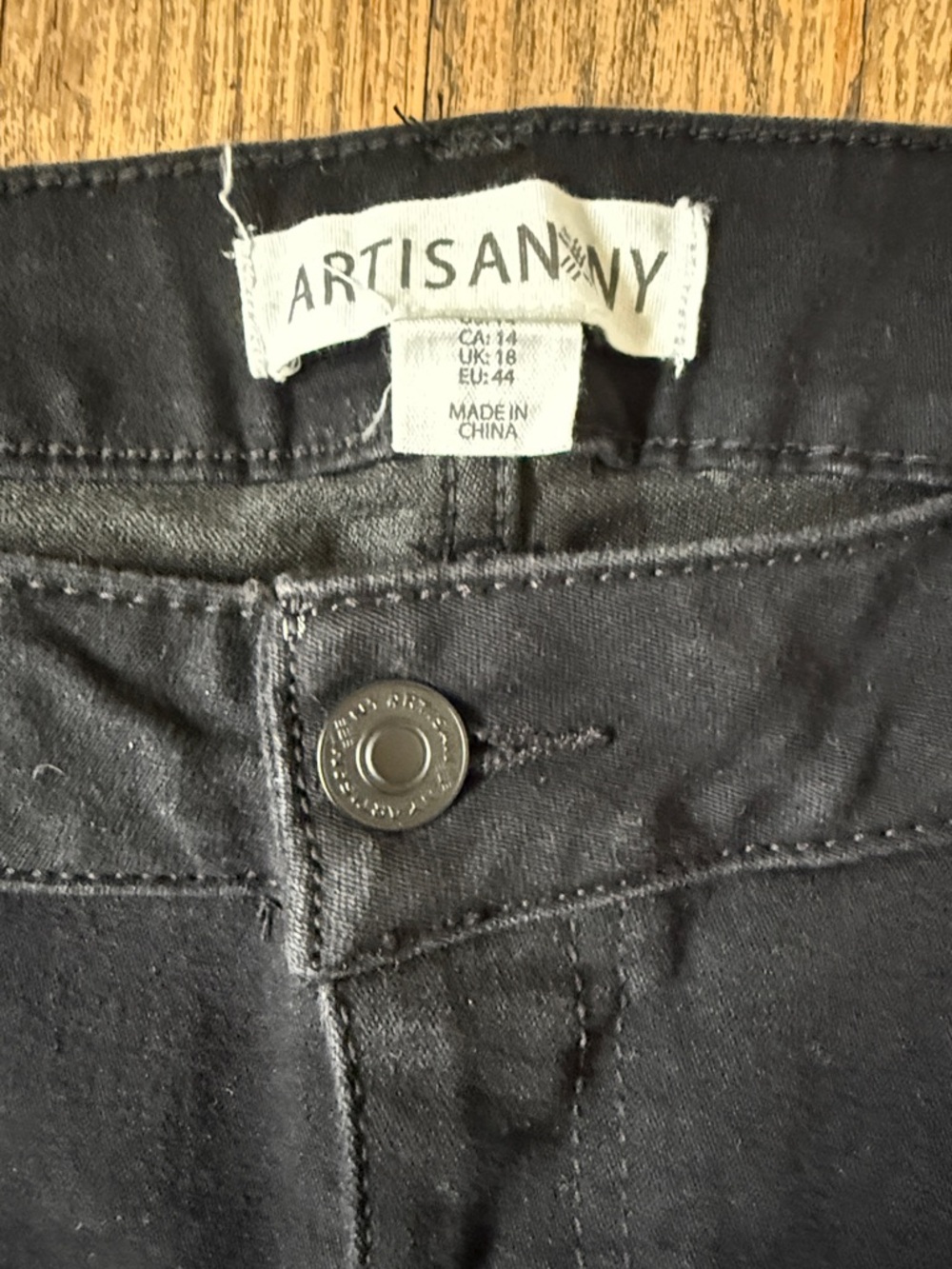 Artisan Jeans NY Black Skinny Jeans Sparkly Side Studs Bedazzled Rodeo Cowgirl - Picture 2 of 8